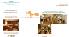 Desktop Screenshot of lamarhomes.com